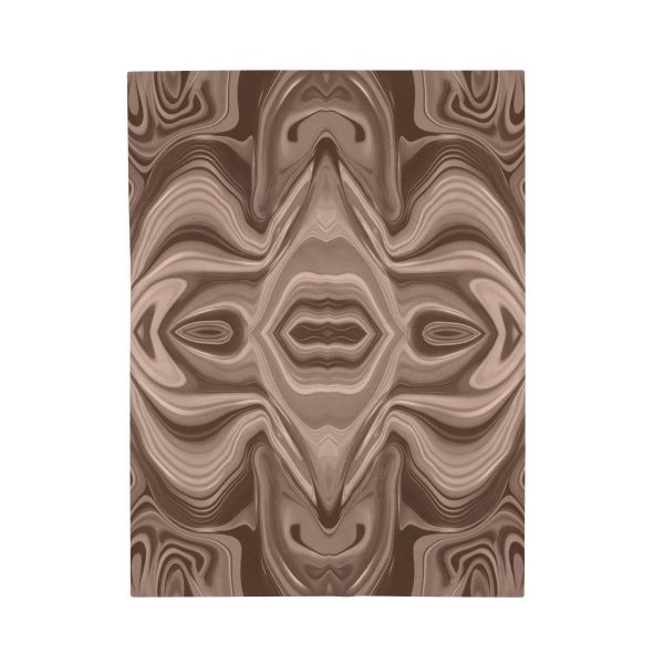 Lipnotic Kaleidoscope Background In Almondine 03 - Velveteen Plush Blanket - Image 9