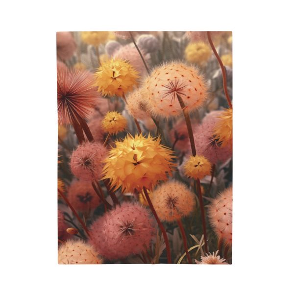 Autumn Dandelion Dream - Velveteen Plush Blanket - Image 9