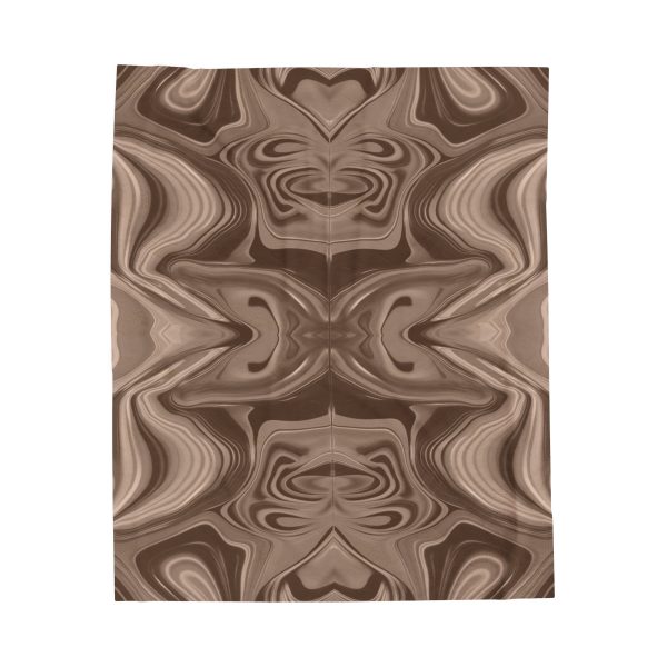 Lipnotic Kaleidoscope Background In Almondine 01 - Velveteen Plush Blanket - Image 17