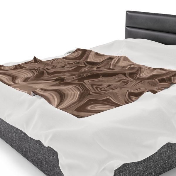 Lipnotic Kaleidoscope Background In Almondine 01 - Velveteen Plush Blanket - Image 23