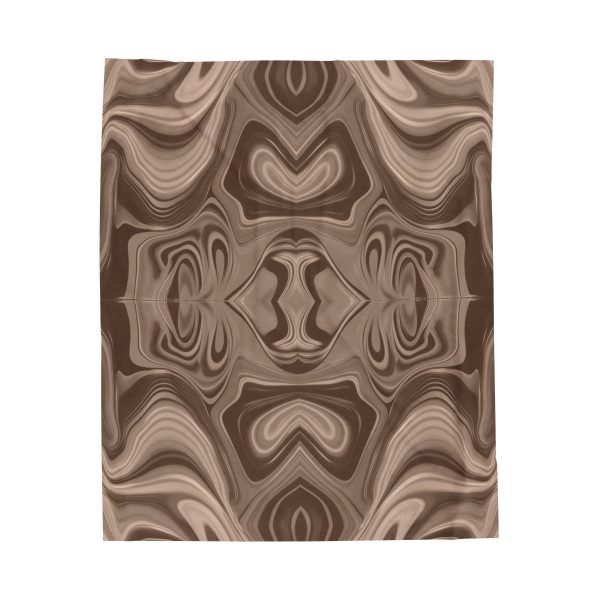 Lipnotic Kaleidoscope Background In Almondine 02 - Velveteen Plush Blanket - Image 17