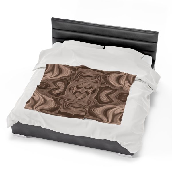 Lipnotic Kaleidoscope Background In Almondine 02 - Velveteen Plush Blanket - Image 22