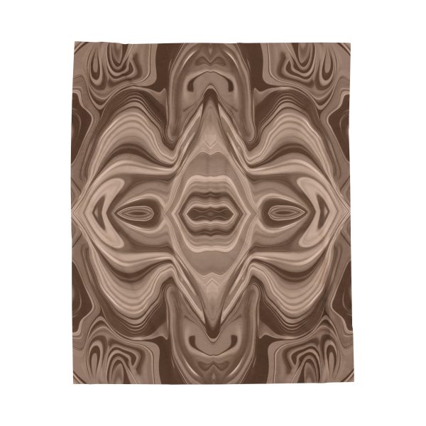 Lipnotic Kaleidoscope Background In Almondine 03 - Velveteen Plush Blanket - Image 17