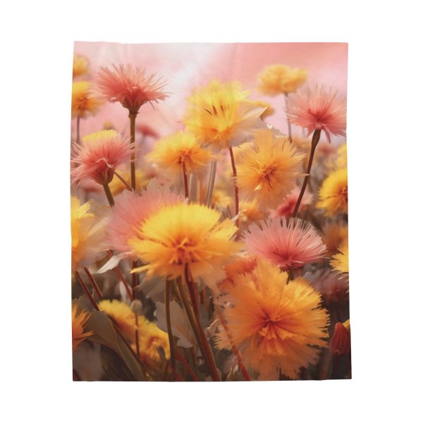 Fuzzy Dandelion Fantasy - Velveteen Plush Blanket - Image 17