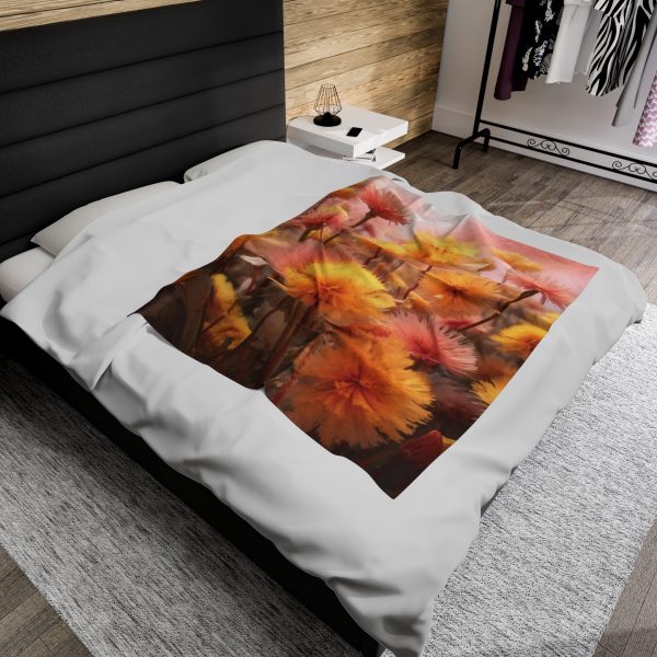 Fuzzy Dandelion Fantasy - Velveteen Plush Blanket - Image 20