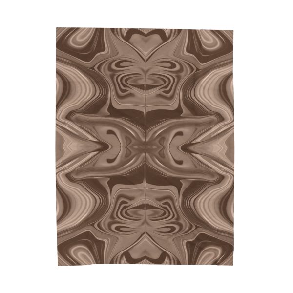 Lipnotic Kaleidoscope Background In Almondine 01 - Velveteen Plush Blanket - Image 2