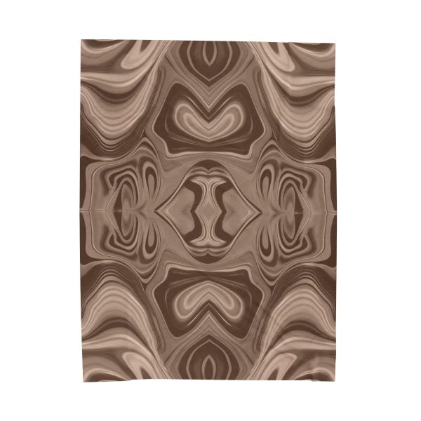 Lipnotic Kaleidoscope Background In Almondine 02 - Velveteen Plush Blanket - Image 2