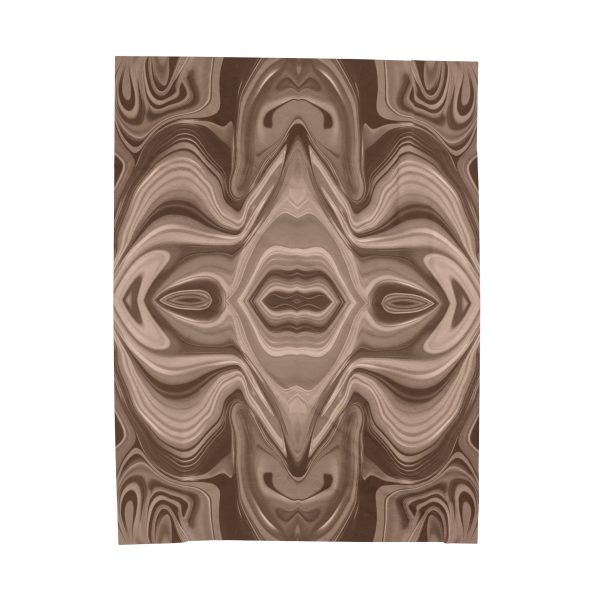 Lipnotic Kaleidoscope Background In Almondine 03 - Velveteen Plush Blanket - Image 2