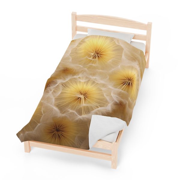 Dandelion Down Motif - Velveteen Plush Blanket - Image 6