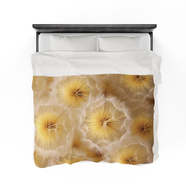 Dandelion Down Motif - Velveteen Plush Blanket - Image 8