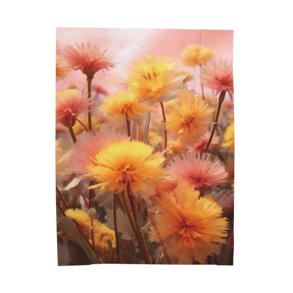 Fuzzy Dandelion Fantasy - Velveteen Plush Blanket - Image 2