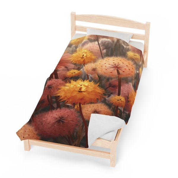 Autumn Dandelion Dream - Velveteen Plush Blanket - Image 22