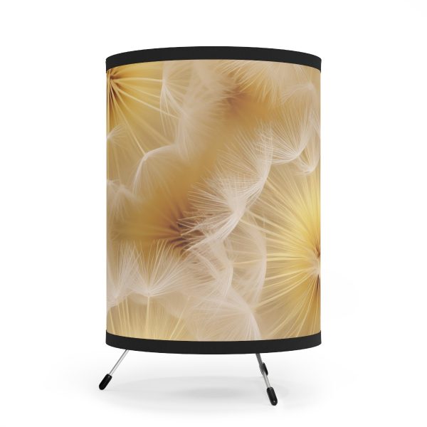 Dandelion Down Motif - Tripod Lamp with High-Res Printed Shade, USCA plug - Image 2