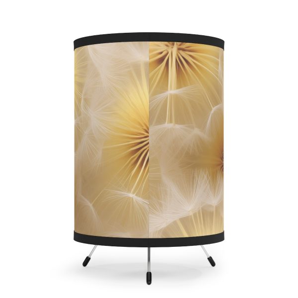 Dandelion Down Motif - Tripod Lamp with High-Res Printed Shade, USCA plug - Image 3