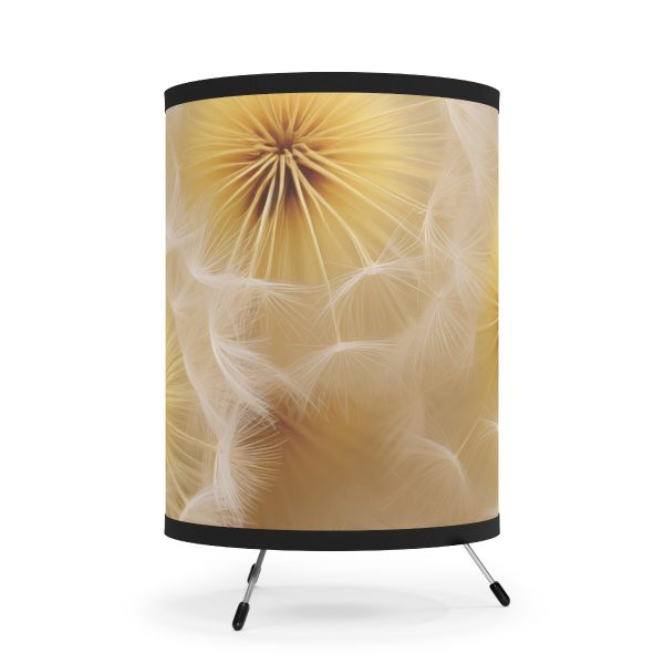 Dandelion Down Motif - Tripod Lamp with High-Res Printed Shade, USCA plug - Image 4