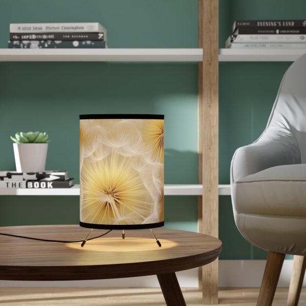 Dandelion Down Motif - Tripod Lamp with High-Res Printed Shade, USCA plug - Image 6