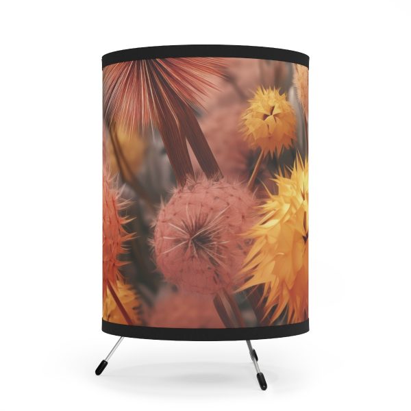 Autumn Dandelion Dream - Tripod Lamp with High-Res Printed Shade, USCA plug - Image 2