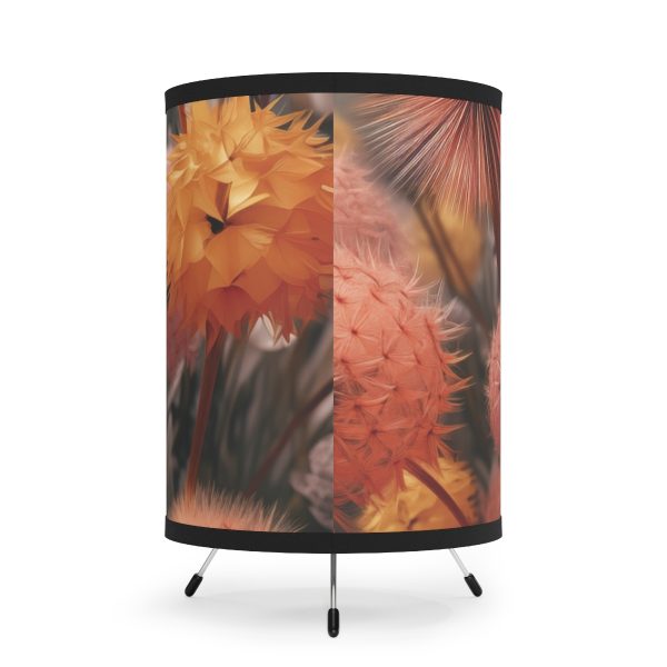 Autumn Dandelion Dream - Tripod Lamp with High-Res Printed Shade, USCA plug - Image 3