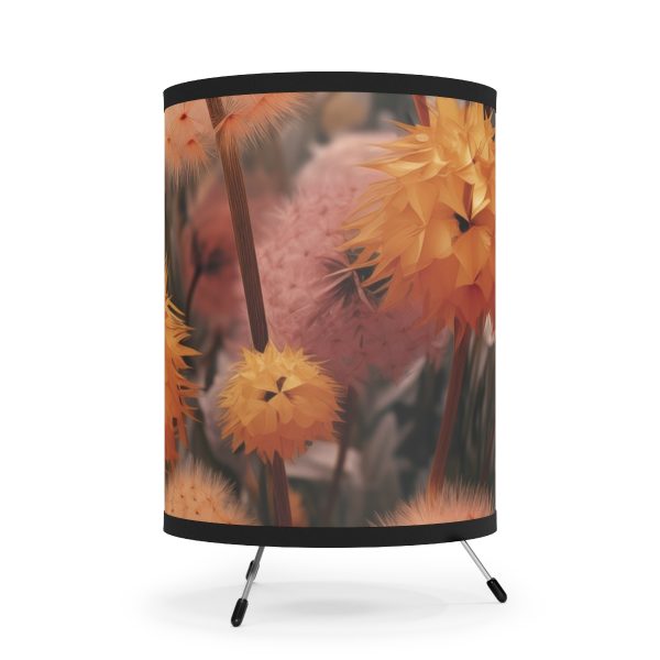 Autumn Dandelion Dream - Tripod Lamp with High-Res Printed Shade, USCA plug - Image 4