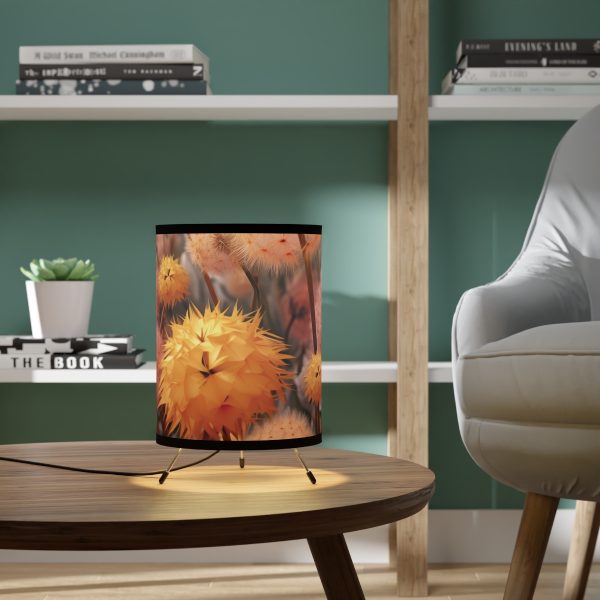 Autumn Dandelion Dream - Tripod Lamp with High-Res Printed Shade, USCA plug - Image 6