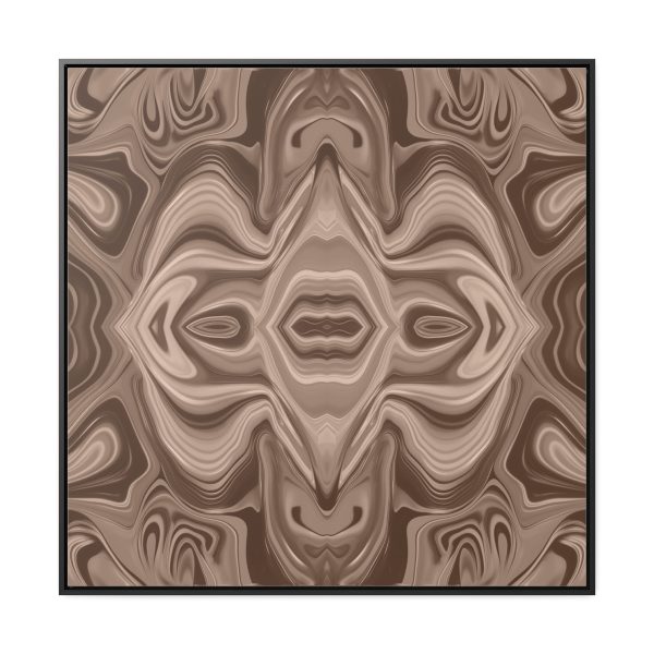 Lipnotic Kaleidoscope Background In Almondine 03 - Gallery Canvas Wraps, Square Frame - Image 65