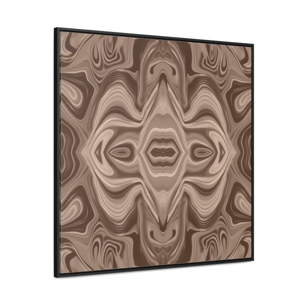 Lipnotic Kaleidoscope Background In Almondine 03 - Gallery Canvas Wraps, Square Frame - Image 66