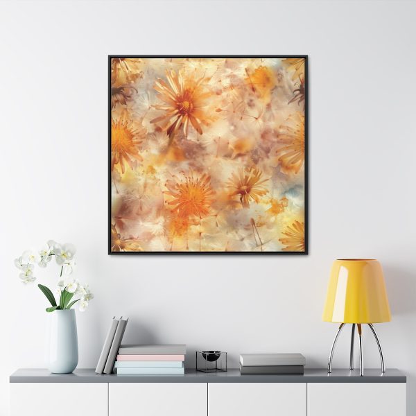 Dandelion Amber Inclusion Print - Gallery Canvas Wraps, Square Frame - Image 68