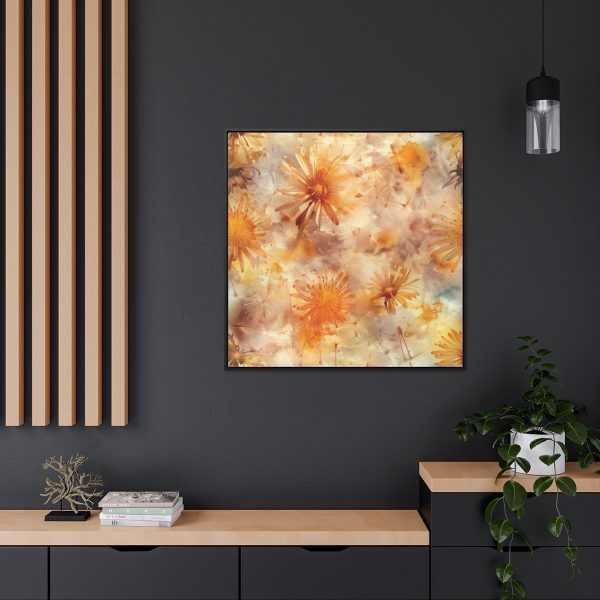 Dandelion Amber Inclusion Print - Gallery Canvas Wraps, Square Frame - Image 69