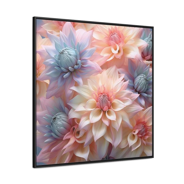 Pastel Fantasy Baroque Floral 01 - Gallery Canvas Wraps, Square Frame - Image 66