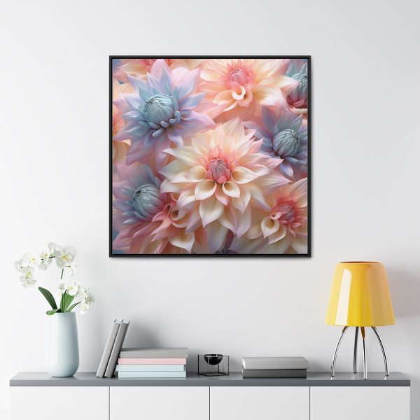 Pastel Fantasy Baroque Floral 01 - Gallery Canvas Wraps, Square Frame - Image 68