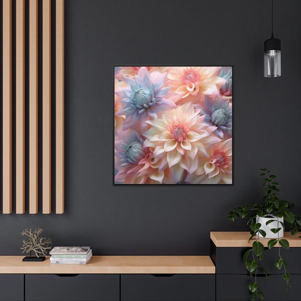 Pastel Fantasy Baroque Floral 01 - Gallery Canvas Wraps, Square Frame - Image 69