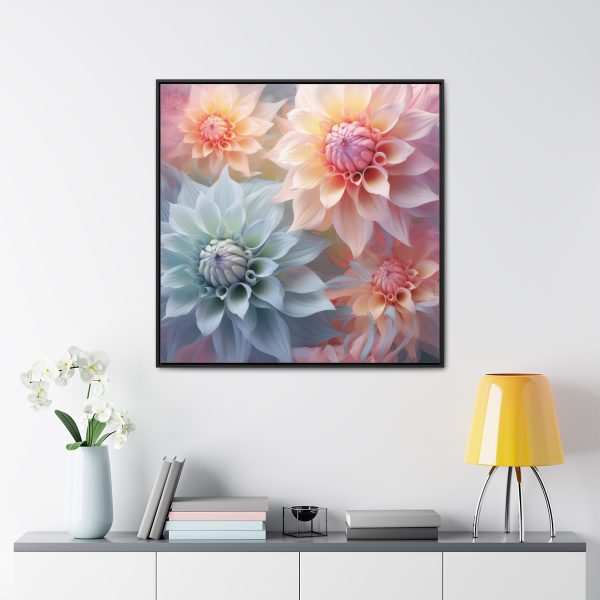 Pastel Fantasy Baroque Floral 02 - Gallery Canvas Wraps, Square Frame - Image 68