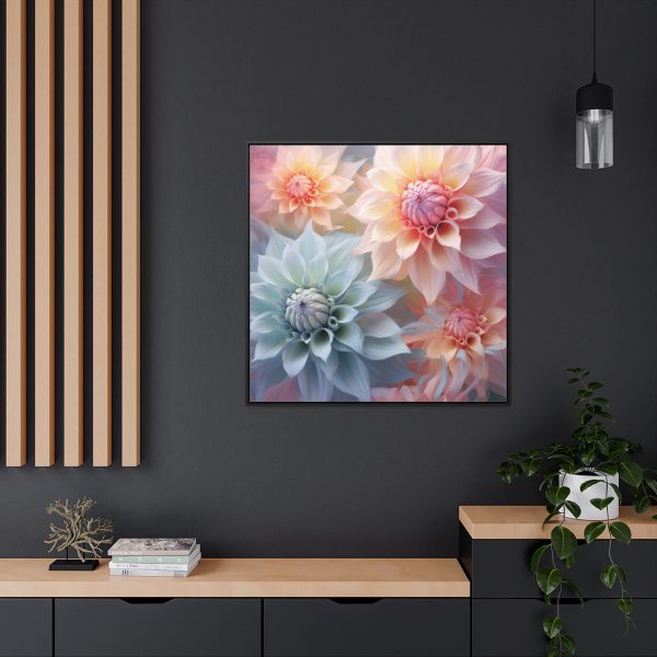 Pastel Fantasy Baroque Floral 02 - Gallery Canvas Wraps, Square Frame - Image 69