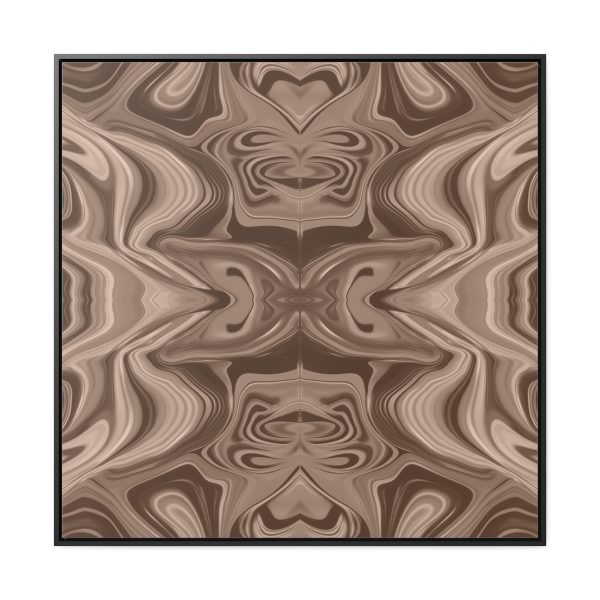 Lipnotic Kaleidoscope Background In Almondine 01 - Gallery Canvas Wraps, Square Frame - Image 65