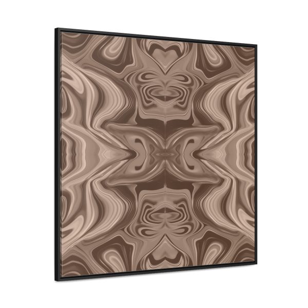 Lipnotic Kaleidoscope Background In Almondine 01 - Gallery Canvas Wraps, Square Frame - Image 66