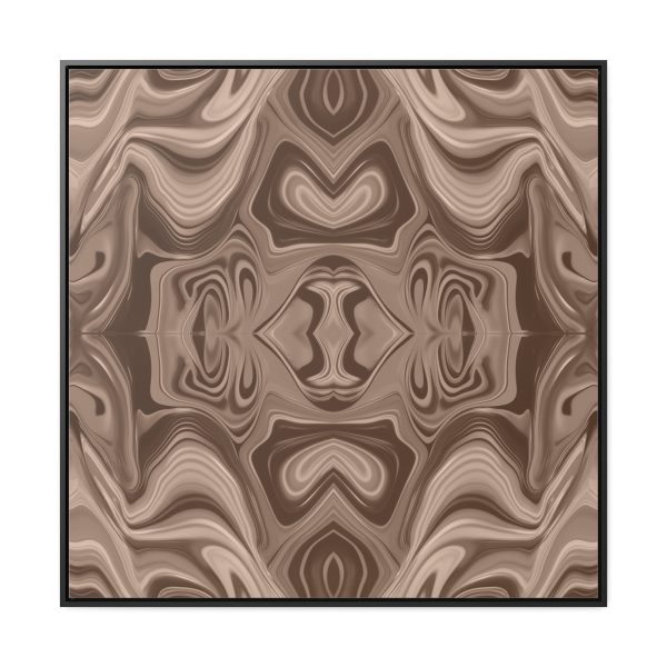 Lipnotic Kaleidoscope Background In Almondine 02 - Gallery Canvas Wraps, Square Frame - Image 65