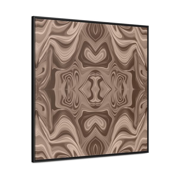 Lipnotic Kaleidoscope Background In Almondine 02 - Gallery Canvas Wraps, Square Frame - Image 66