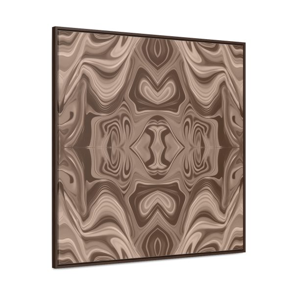 Lipnotic Kaleidoscope Background In Almondine 02 - Gallery Canvas Wraps, Square Frame - Image 2