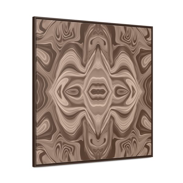 Lipnotic Kaleidoscope Background In Almondine 03 - Gallery Canvas Wraps, Square Frame - Image 2