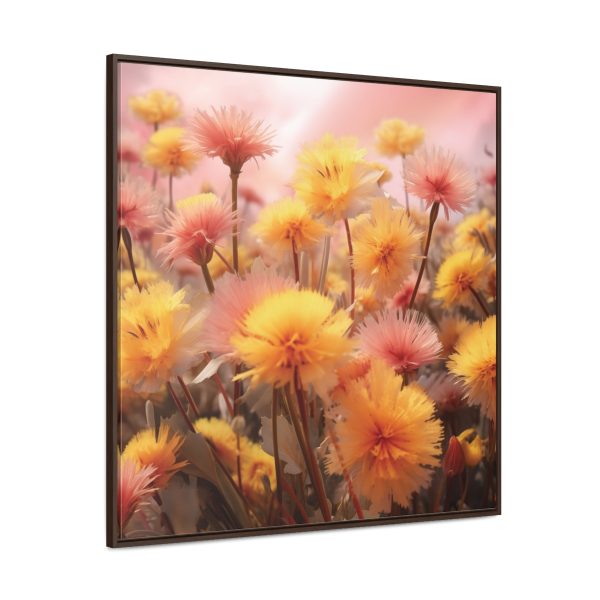 Fuzzy Dandelion Fantasy - Gallery Canvas Wraps, Square Frame - Image 2