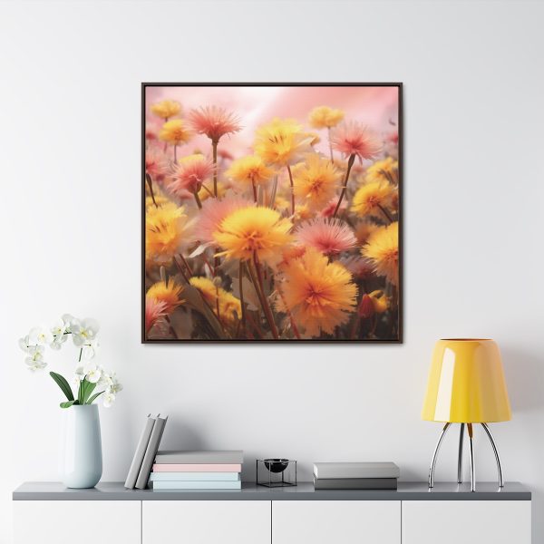 Fuzzy Dandelion Fantasy - Gallery Canvas Wraps, Square Frame - Image 4