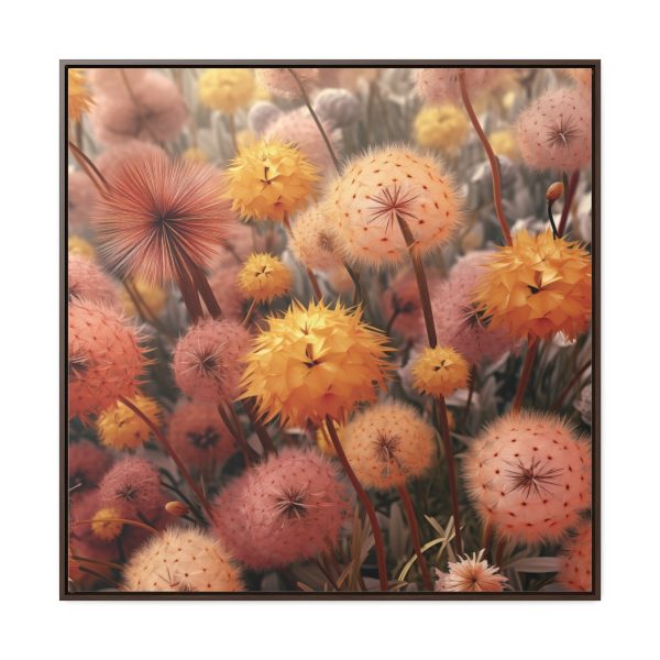 Autumn Dandelion Dream - Gallery Canvas Wraps, Square Frame