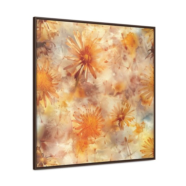 Dandelion Amber Inclusion Print - Gallery Canvas Wraps, Square Frame - Image 2