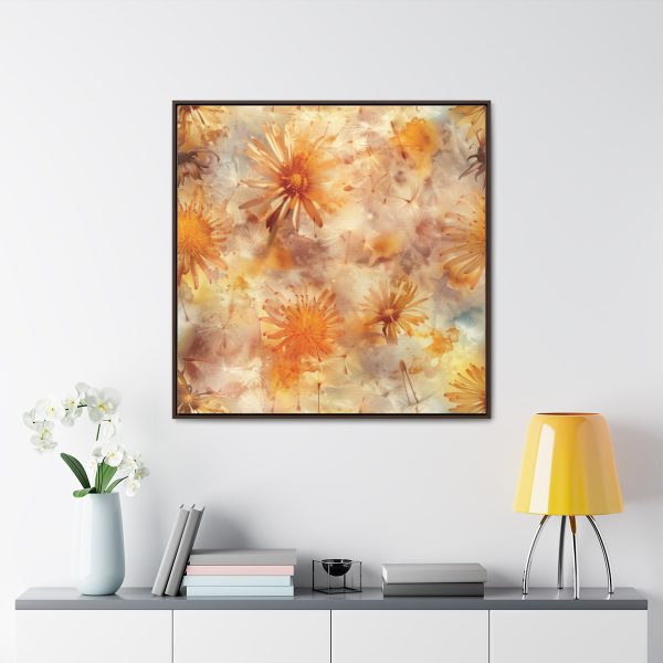 Dandelion Amber Inclusion Print - Gallery Canvas Wraps, Square Frame - Image 4