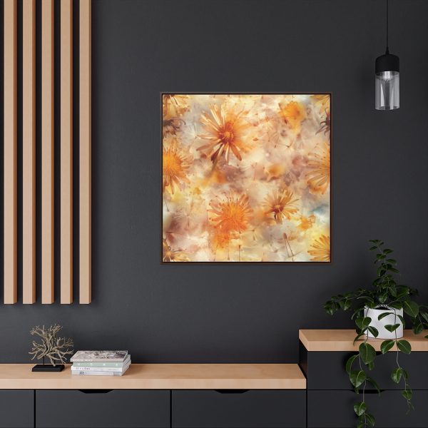 Dandelion Amber Inclusion Print - Gallery Canvas Wraps, Square Frame - Image 5