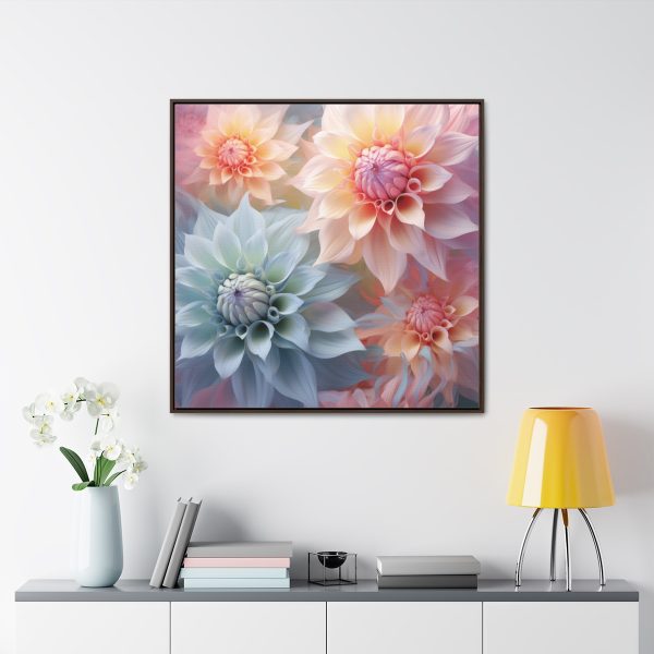 Pastel Fantasy Baroque Floral 02 - Gallery Canvas Wraps, Square Frame - Image 4