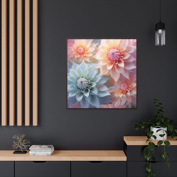 Pastel Fantasy Baroque Floral 02 - Gallery Canvas Wraps, Square Frame - Image 5