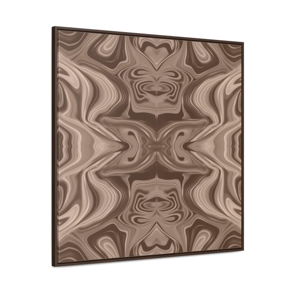 Lipnotic Kaleidoscope Background In Almondine 01 - Gallery Canvas Wraps, Square Frame - Image 2