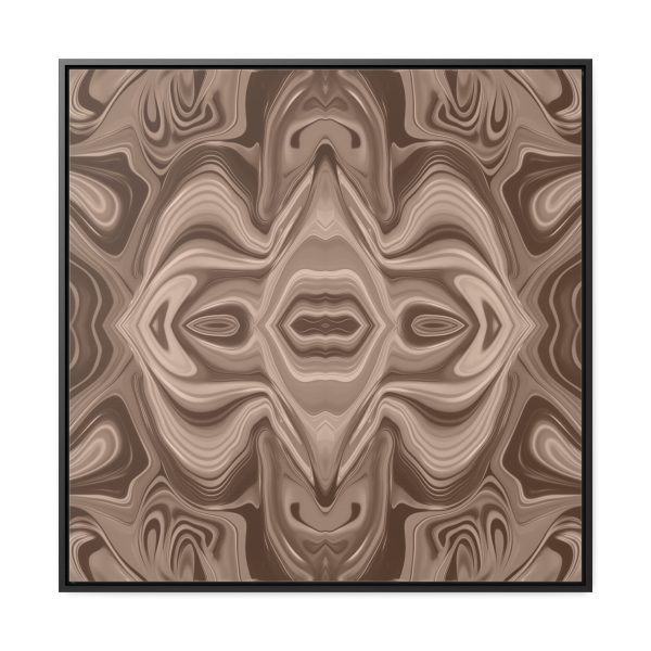 Lipnotic Kaleidoscope Background In Almondine 03 - Gallery Canvas Wraps, Square Frame - Image 70