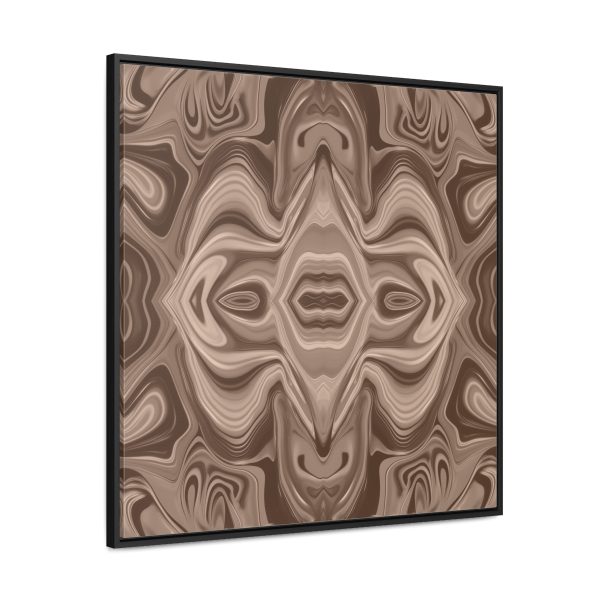 Lipnotic Kaleidoscope Background In Almondine 03 - Gallery Canvas Wraps, Square Frame - Image 71